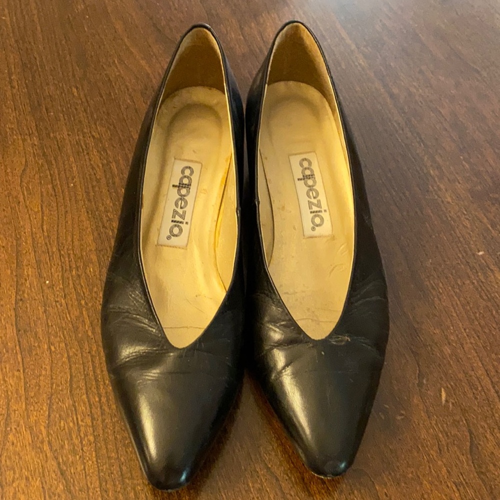 Capezio black pump with 1/2 inch heel - size 7 1/2.